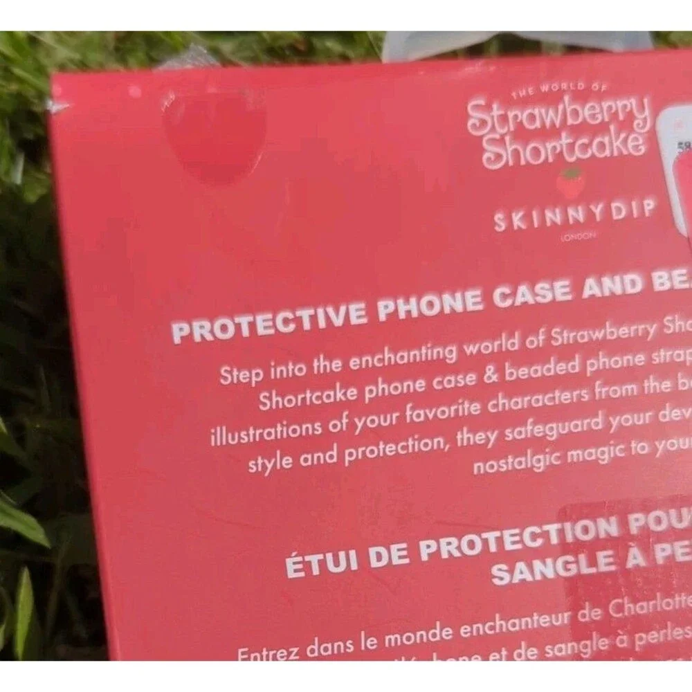 Strawberry Shortcake X Skinny Dip iPhone 13/14 Pro Max Phone Case & Beaded Strap